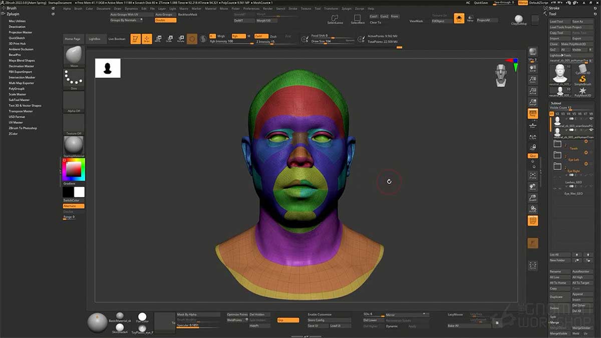 Maya/ZBrush高级表情面部数据捕捉绑定动画视频教程(中文配音/中文字幕) The Gnomon Workshop – Advanced Facial Blendshape Networks