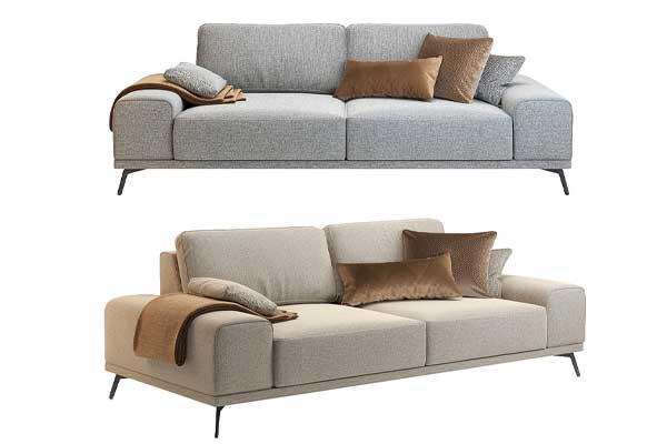 现代一字排沙发模型家具3D模型下载(C4D,Blender,FBX)