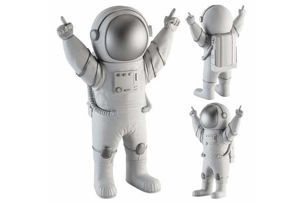 宇航员摆件模型装饰摆件3D模型下载(C4D,Blender,FBX)
