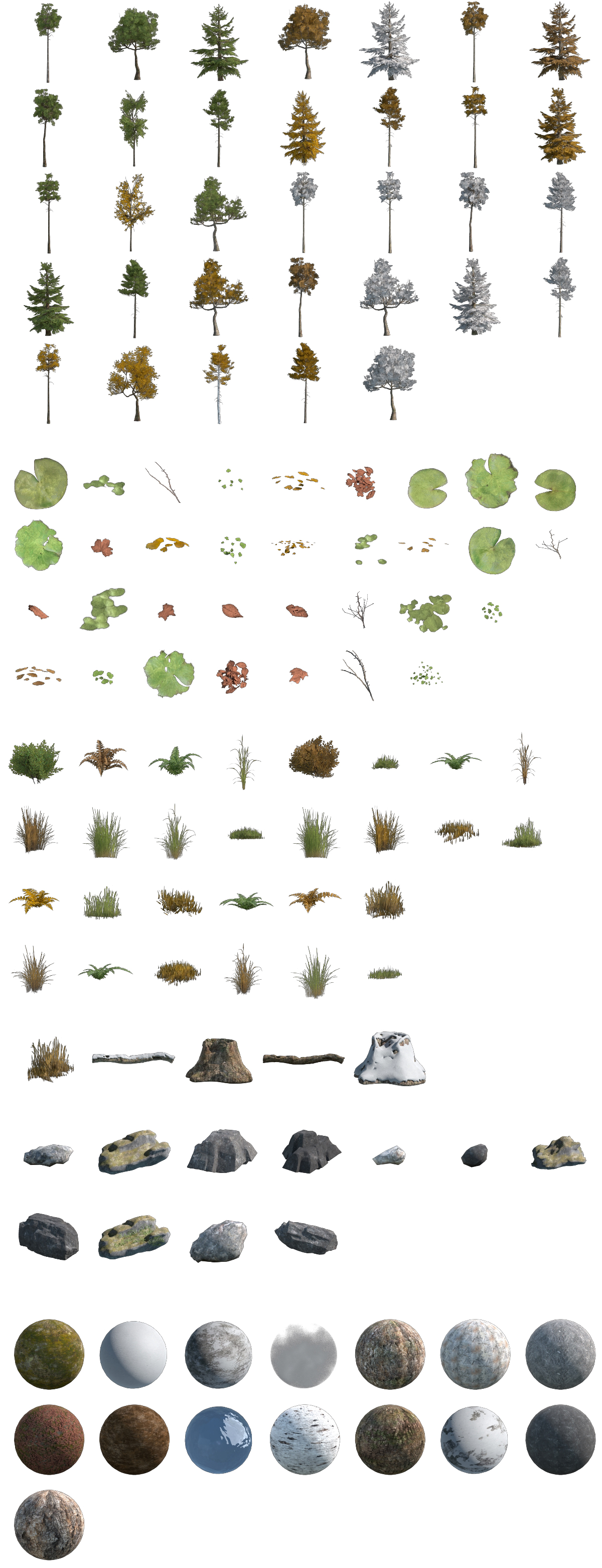 Blender一键树木森林植物生成插件含资产库 Lazy Forest V2.0.5 Generator Addon + Tress library(资产库)