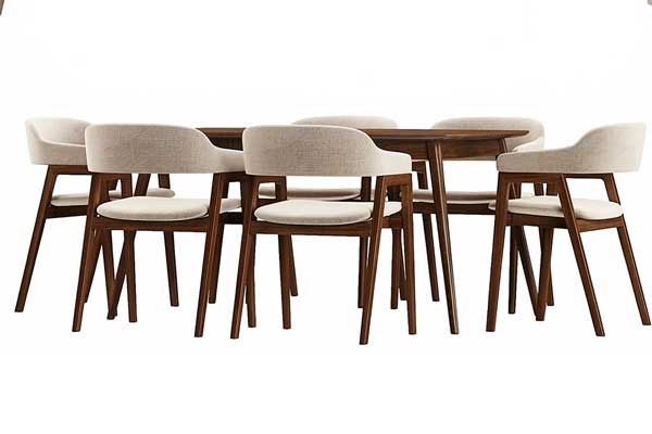 实木餐桌模型桌子模型家具3D模型下载(C4D,Blender,FBX)