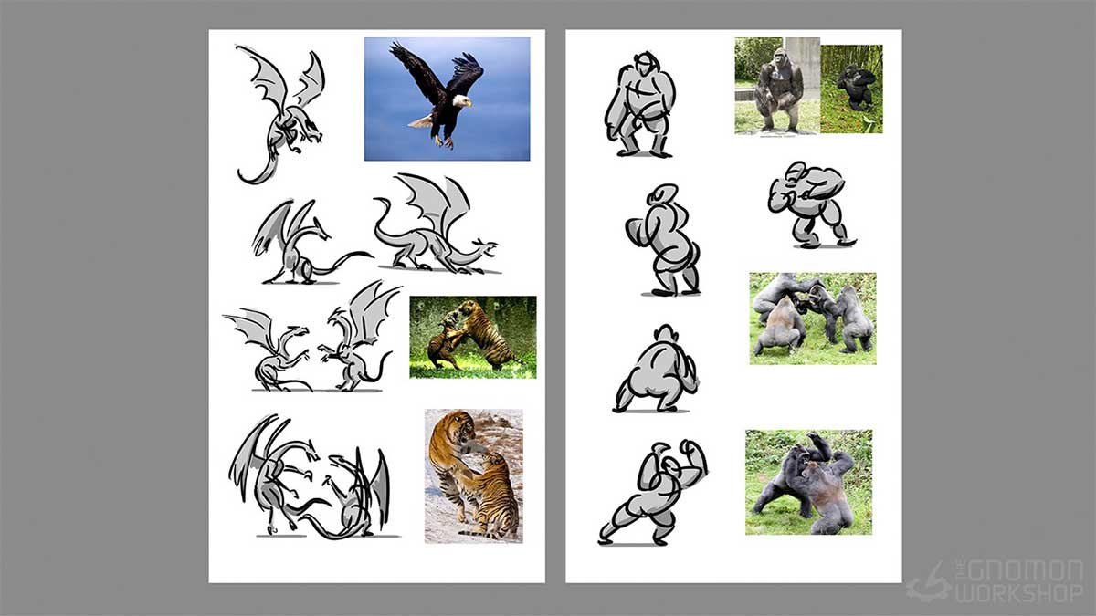Maya超级怪物生物复杂战斗动画视频教程(中英文字幕) The Gnomon Workshop – Creature Combat Animation in Maya