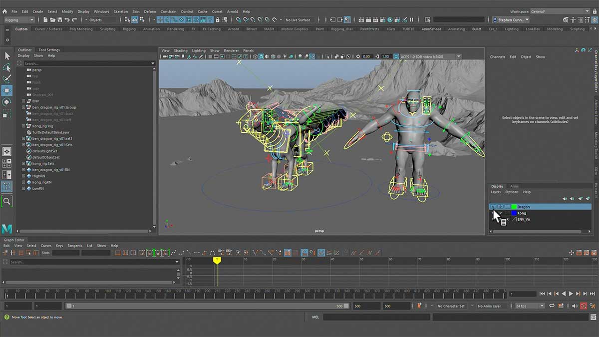 Maya超级怪物生物复杂战斗动画视频教程(中英文字幕) The Gnomon Workshop – Creature Combat Animation in Maya
