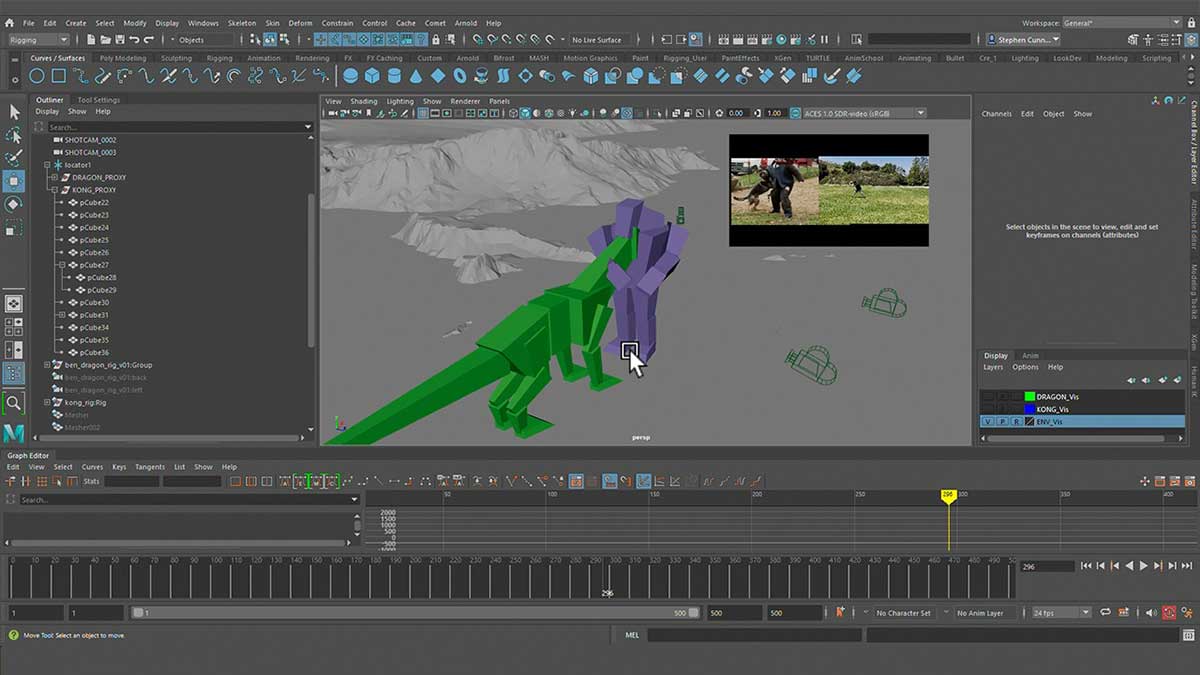 Maya超级怪物生物复杂战斗动画视频教程(中英文字幕) The Gnomon Workshop – Creature Combat Animation in Maya