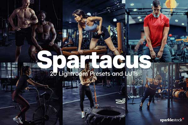 健身运动摄影调色LUTS+LR预设包 20 Spartacus Lightroom Presets and LUTs