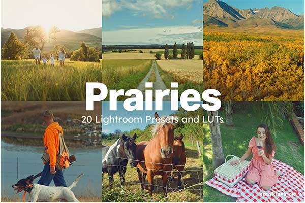草原风格摄影后期调色LUTs+LR预设包 20 Prairies Lightroom Presets and LUTs
