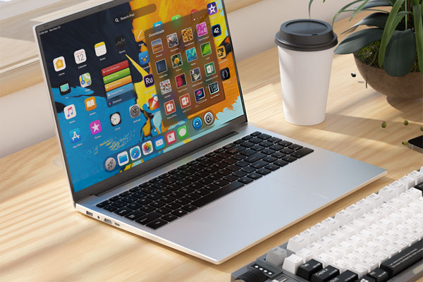 C4D电脑桌面场景OC渲染工程笔记本电脑机械键盘模型