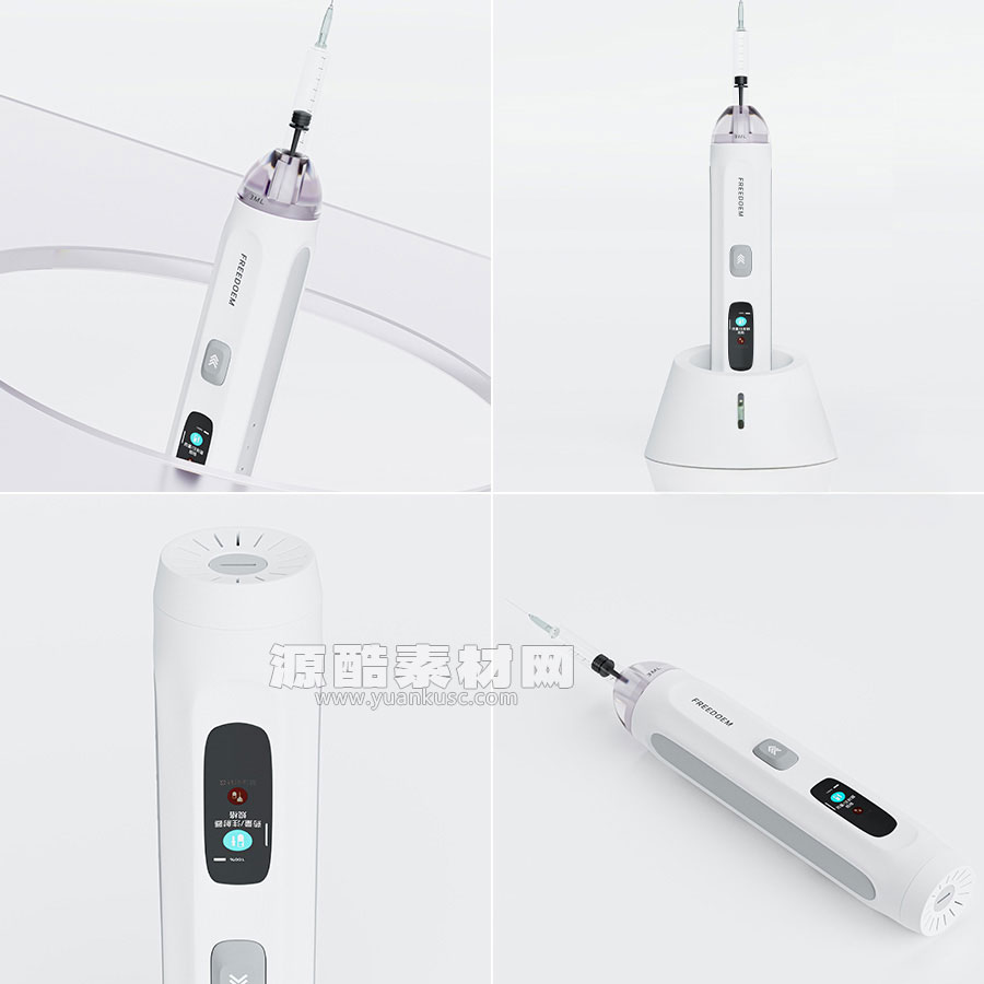 C4D智能注射器RS渲染工程注射器C4D模型下载
