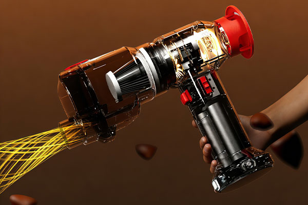 C4D机械感手持吸尘器内部结构OC渲染工程手持吸尘器3D模型下载