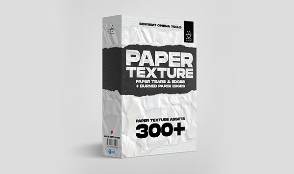 300种真实扫描的纸张纹理与撕纸图片素材 Sickboat – PAPER TEXTURE PACK