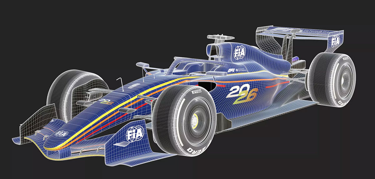 F1Concept Car 2026赛车模型F1赛车3D模型下载(C4D,Blender,FBX,3Ds,MAX,FBX/OBJ) F1 Concept Car 2026 free 3D model