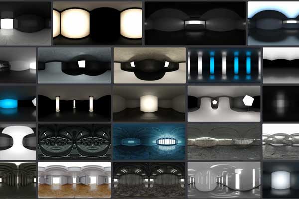 50组产品打光HDRi产品摄影棚HDRi贴图下载