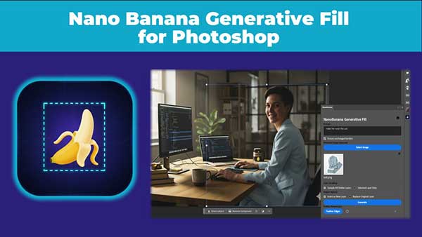 PS插件-Ai智能生图插件 Nano Banana Generative Fill for Photoshop V2.2.2