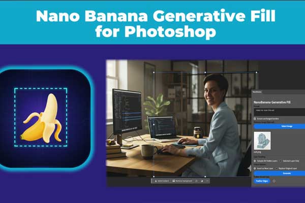 PS插件-Ai智能生图插件 Nano Banana Generative Fill for Photoshop V2.2.2