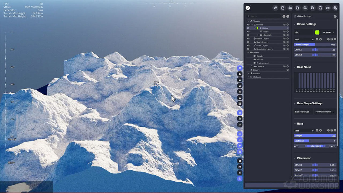 Blender/World Creator真实的3D自然山地雪山地形环境视频教程(中文字幕) The Gnomon Workshop – Creating Photorealistic 3D Environments