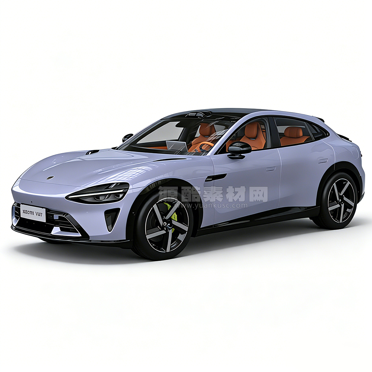 小米YU7模型带内饰的小米汽车3D模型下载(C4D,Blender,FBX)