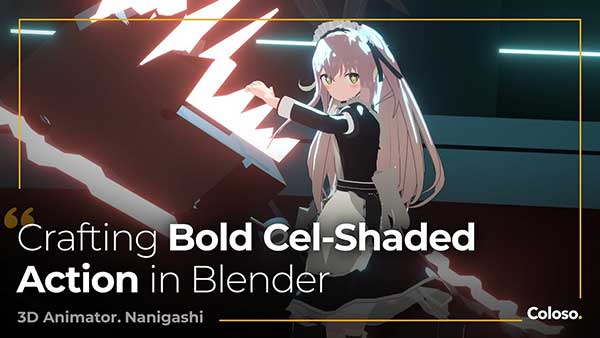 Blender卡通动漫人物角色动作动画渲染教程(中英文字幕) Stylized Action in Blender Crafting a Bold Cel-Shaded Look