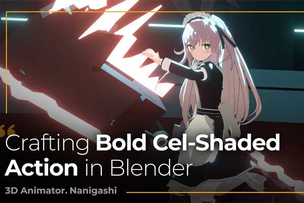 Blender卡通动漫人物角色动作动画渲染教程(中英文字幕) Stylized Action in Blender Crafting a Bold Cel-Shaded Look