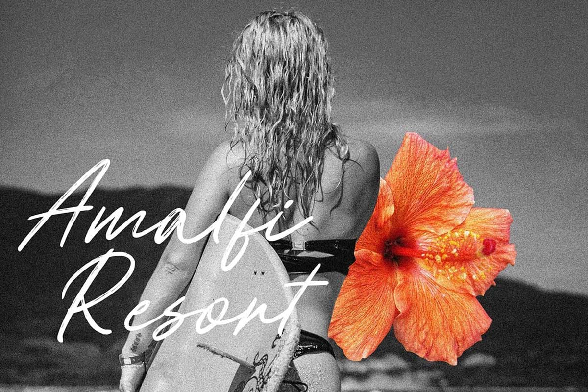 现代优雅美学手写英文字体素材  Managiri Aesthetic Brush Font