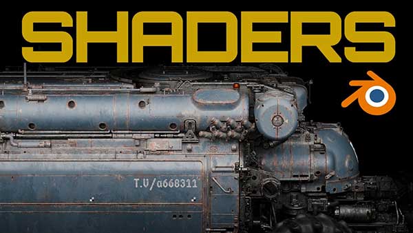 Blender硬表面钢铁金属油漆锈迹着色材质预设资产 Hardshell Shaders