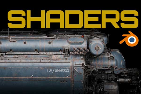 Blender硬表面钢铁金属油漆锈迹着色材质预设资产 Hardshell Shaders