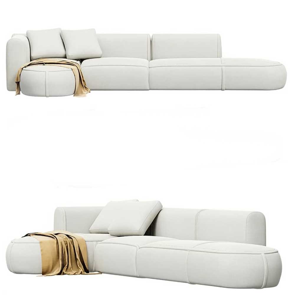 L型沙发模型家具3D模型下载(C4D,Blender,FBX)