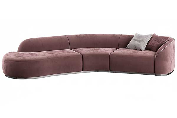 轻奢风沙发模型室内家具3D模型下载(C4D,Blender,FBX)