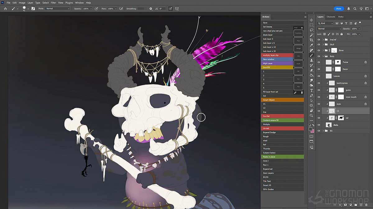 PS基础入门数字绘画训练视频教程(中文字幕) The Gnomon Workshop – Digital Painting in Photoshop
