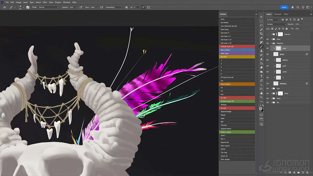 PS基础入门数字绘画训练视频教程(中文字幕) The Gnomon Workshop – Digital Painting in Photoshop