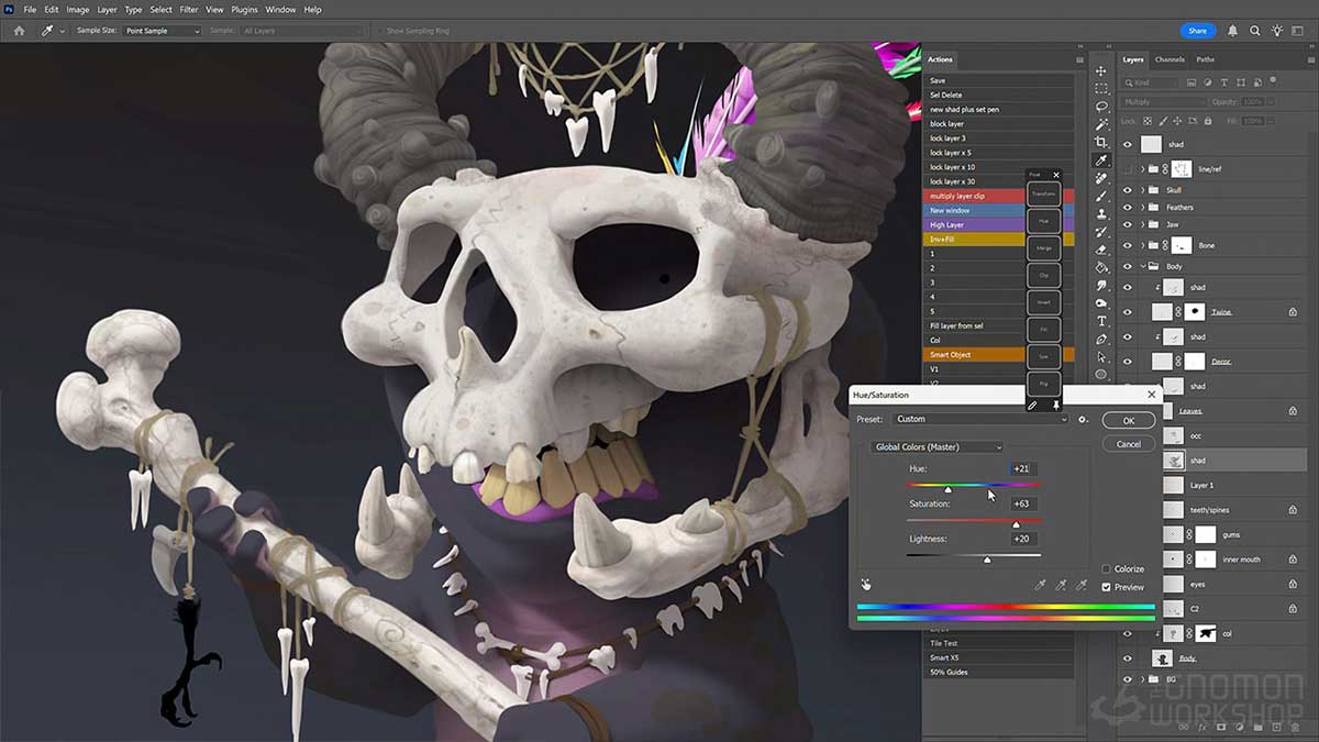 PS基础入门数字绘画训练视频教程(中文字幕) The Gnomon Workshop – Digital Painting in Photoshop