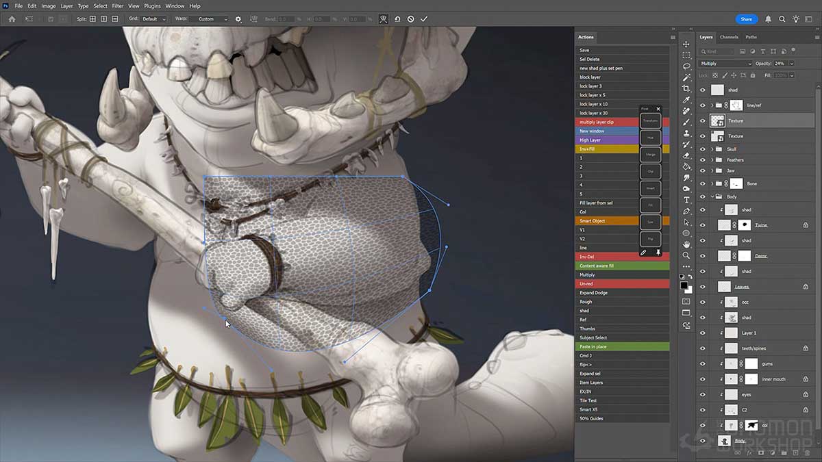 PS基础入门数字绘画训练视频教程(中文字幕) The Gnomon Workshop – Digital Painting in Photoshop