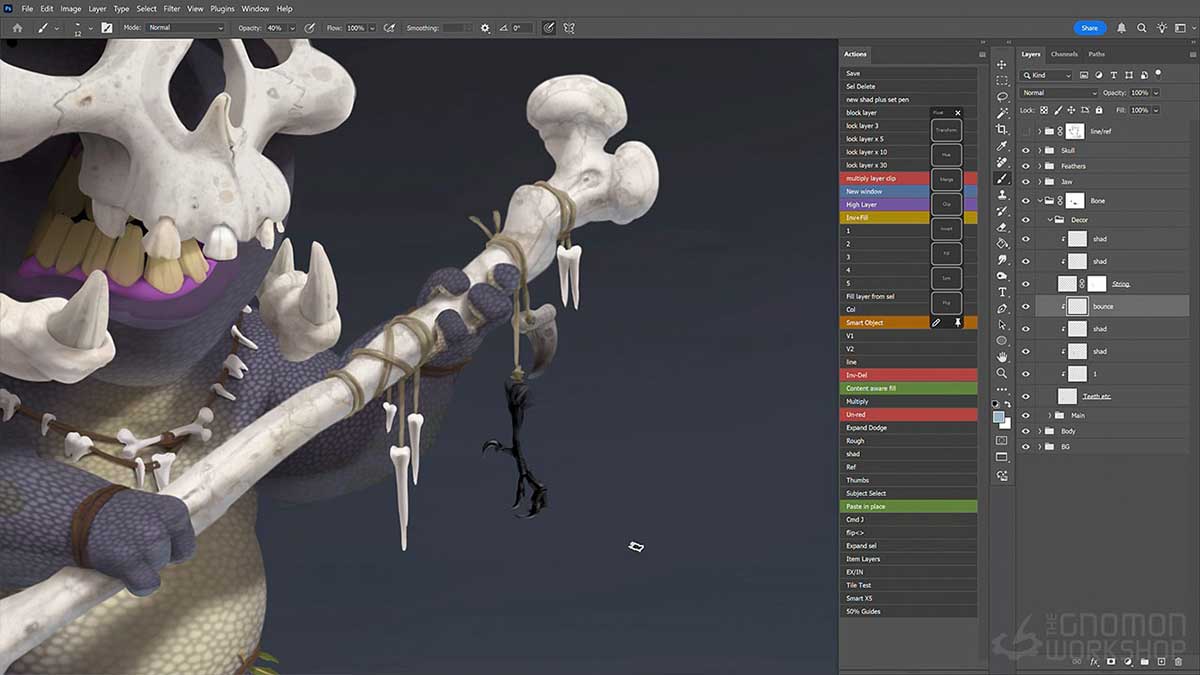 PS基础入门数字绘画训练视频教程(中文字幕) The Gnomon Workshop – Digital Painting in Photoshop