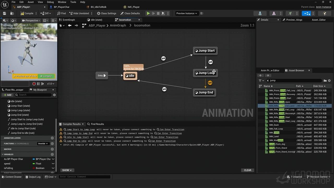 UE5虚幻引擎游戏角色动画系统全流程入门教程(中文字幕) Introduction to Technical Animation for Games using Unreal Engine