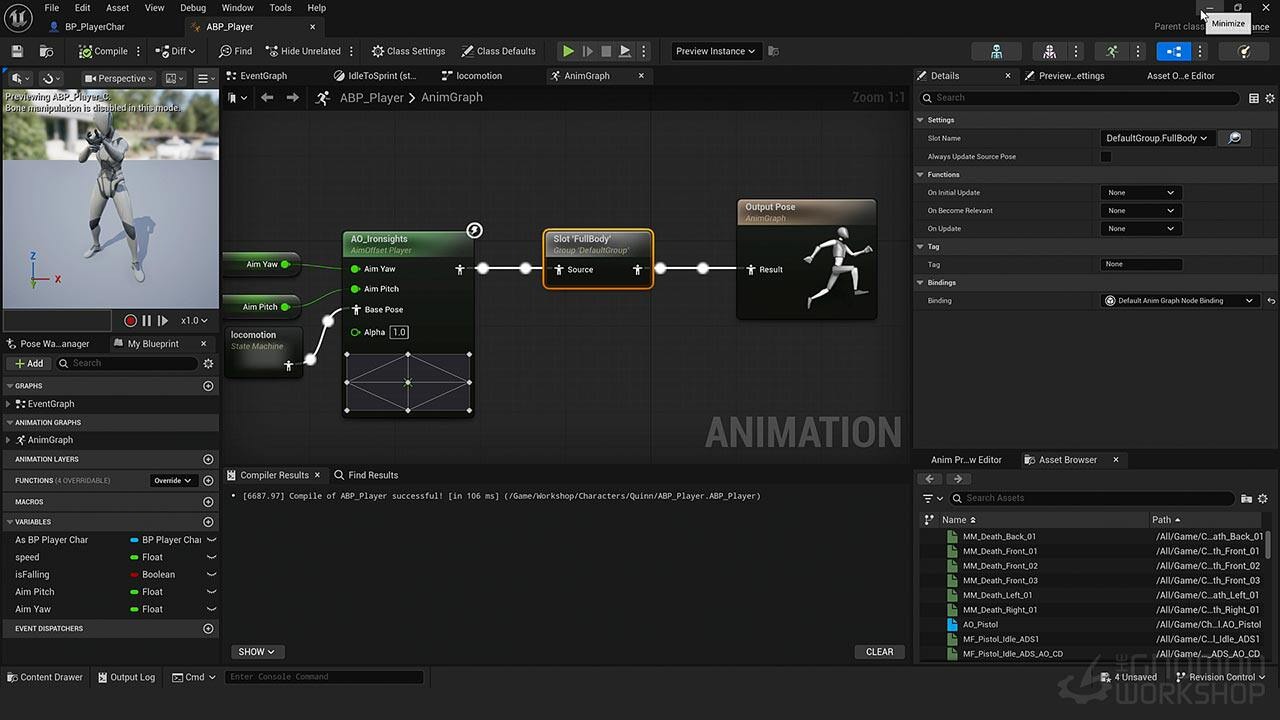 UE5虚幻引擎游戏角色动画系统全流程入门教程(中文字幕) Introduction to Technical Animation for Games using Unreal Engine