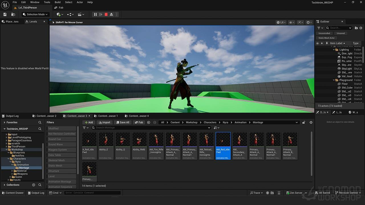 UE5虚幻引擎游戏角色动画系统全流程入门教程(中文字幕) Introduction to Technical Animation for Games using Unreal Engine