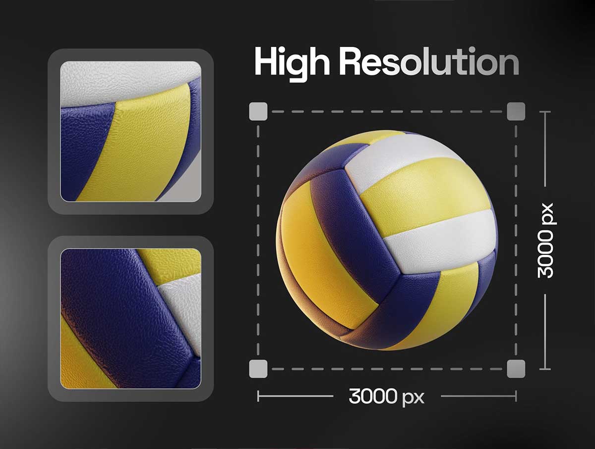 20个Blender体育运动主题3D图标模型素材下载(Blender,PNG) Sports 3D Icon Set