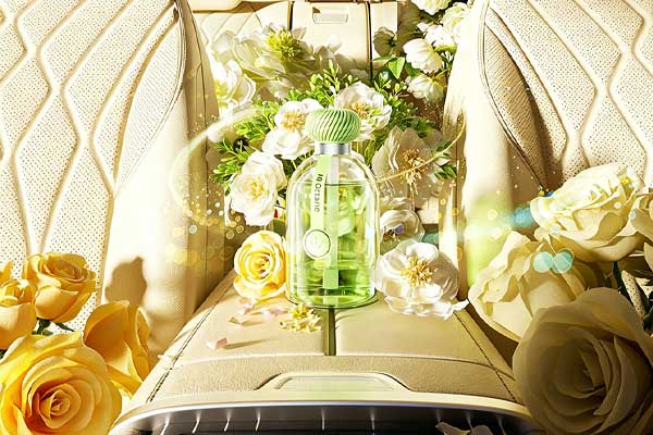 C4D车载香薰场景OC渲染工程汽车内饰C4D模型下载