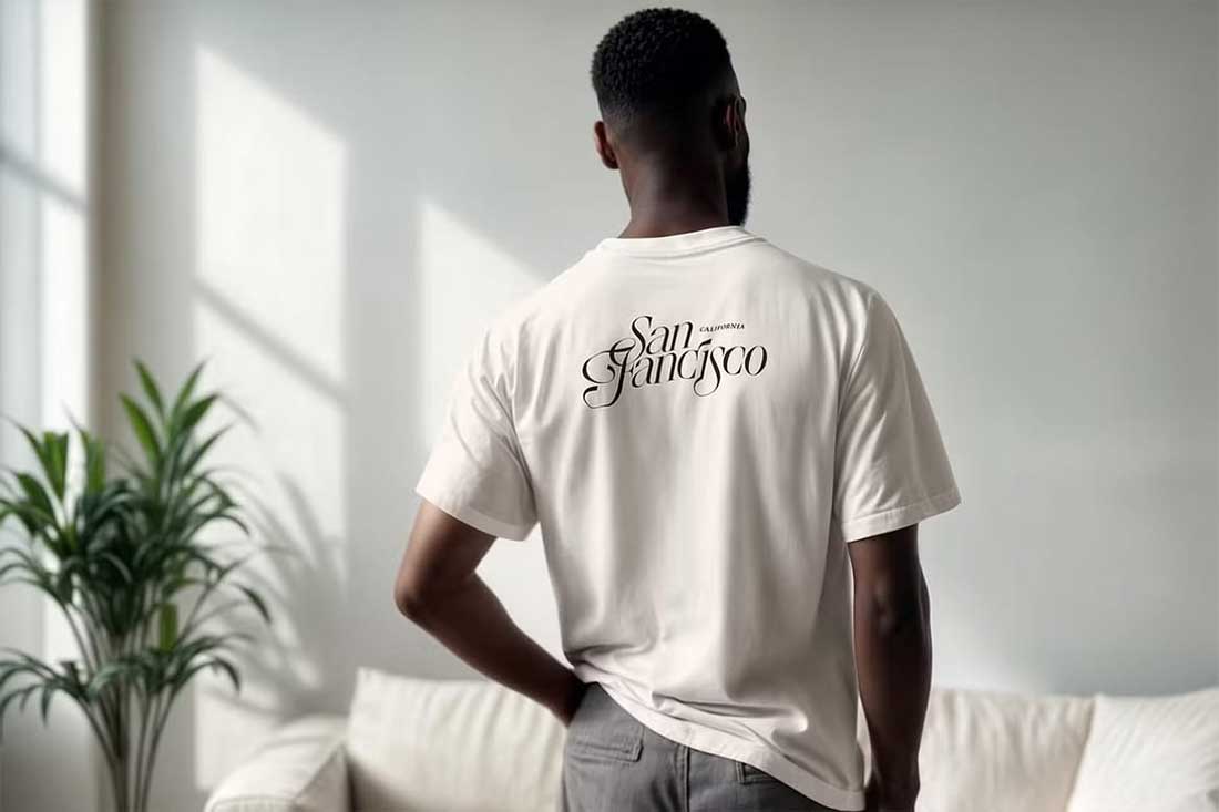 14款电影级国外模特体恤短袖服装设计效果PSD样机素材 TShirt Mockups Sunny Studio