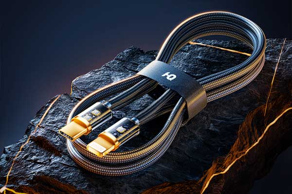 C4D数据线岩石场景OC渲染工程编制数据线内部结构C4D模型