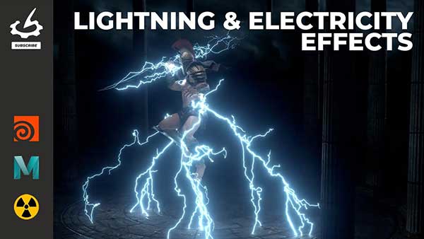 Houdini/Maya/Nuke创建闪电电流爆炸电影视觉特效教程(中文字幕) The Gnomon Workshop – Lightning & Electricity Effects