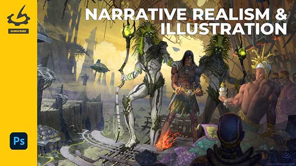 PS叙事写实主义插画数字绘画全流程教程(中英文字幕) The Gnomon Workshop – Narrative Realism & Illustration
