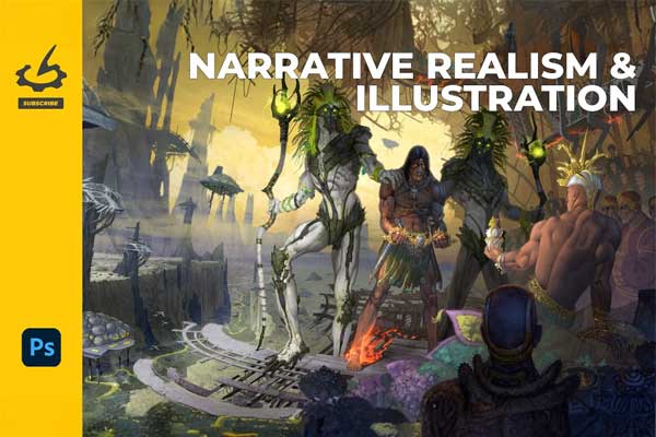 PS叙事写实主义插画数字绘画全流程教程(中英文字幕) The Gnomon Workshop – Narrative Realism & Illustration
