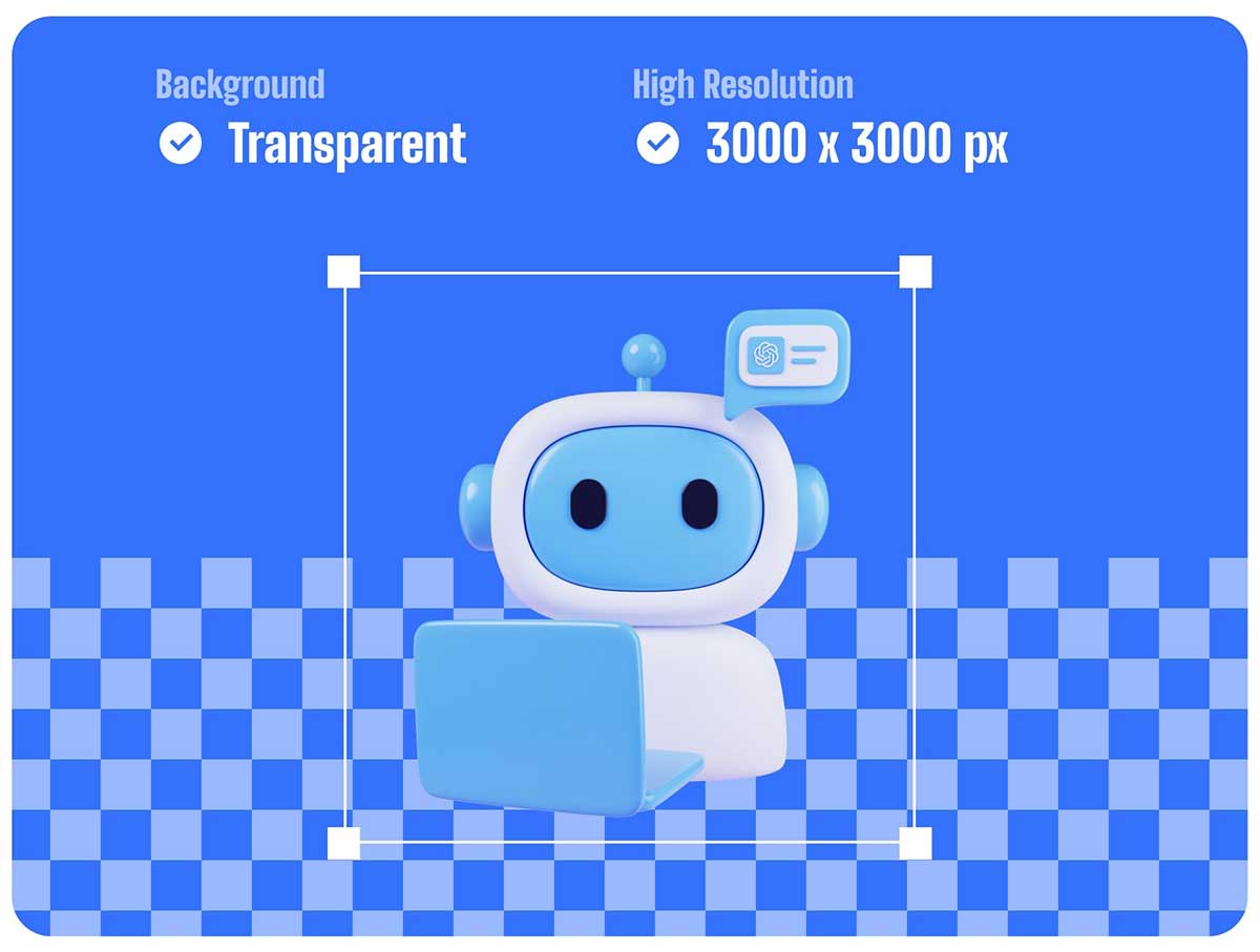 28个人工智能Ai主题图标3D模型素材下载(Blender,PNG) AI 3D Icons
