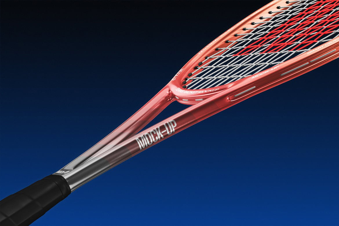 4个高质量vi设计展示网球拍样机PSD素材 Tennis Racket Mockup