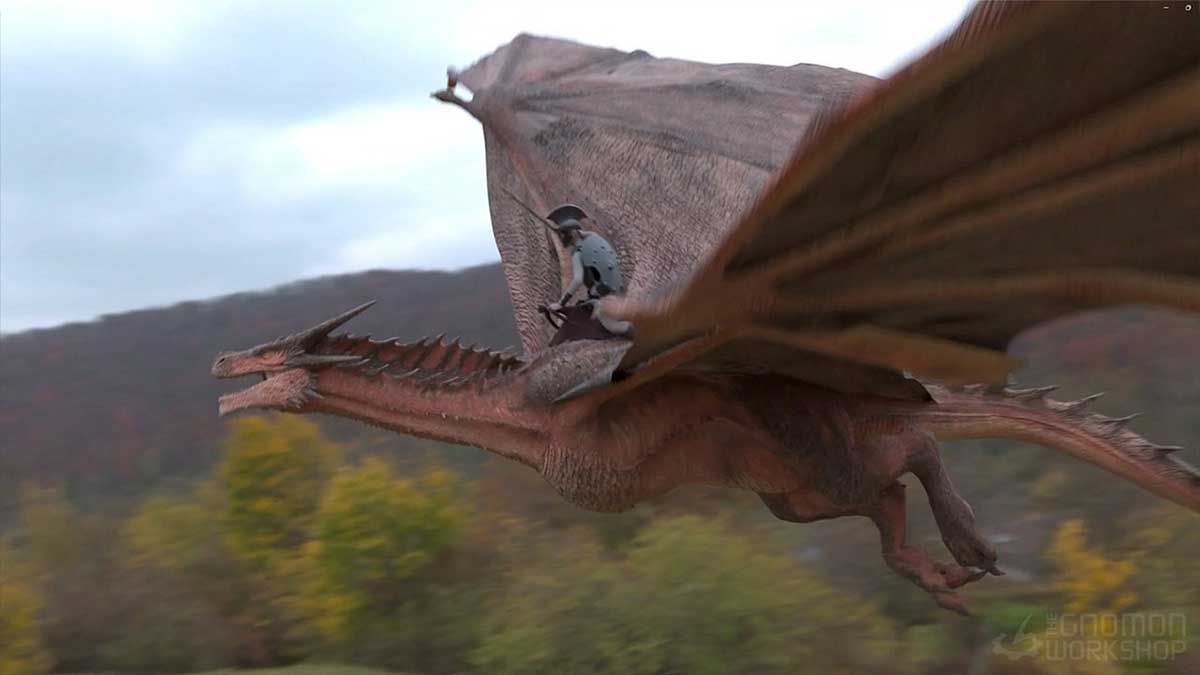 Maya影视级英雄龙骑士飞行动画全流程教程(中英文字幕)  The Gnomon Workshop – Animating a Dragon Rider for Film & VFX