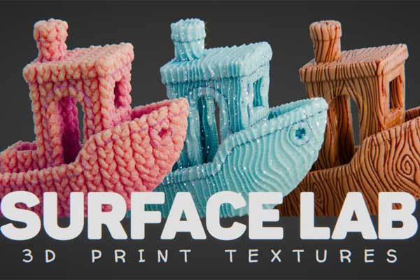 Blender模型表面细节生成资产预设 Surface Lab – 3D Print Textures