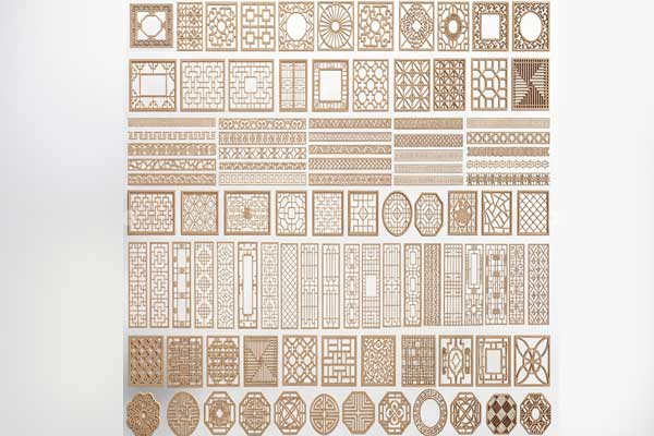 中国风窗户模型花格窗隔扇屏风花窗3D模型下载(C4D,Blender,FBX)