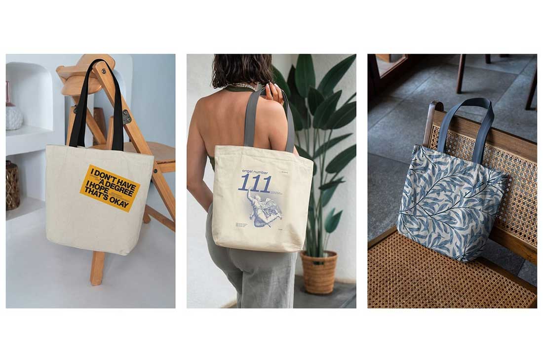 14款无纺布帆布袋手提袋设计展示样机素材 Tote Bag Everyday Mockups