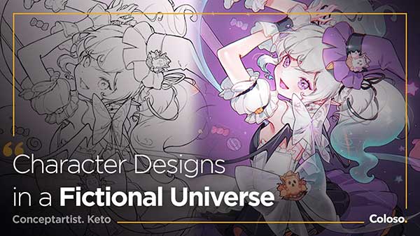 PS概念插图游戏动漫人物角色原画设计教程(中英文字幕) Character Designs in a Fictional Universe