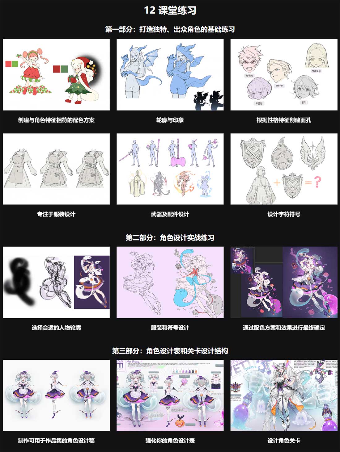 PS概念插图游戏动漫人物角色原画设计教程(中英文字幕) Character Designs in a Fictional Universe